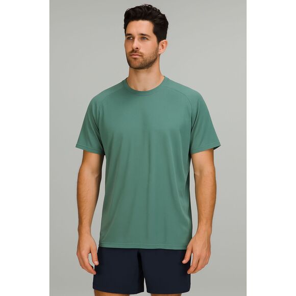 Lululemon Athletica Green Metal Vent Tec Running T Shirt Tee Top   Mens Size XL - Picture 1 of 10